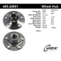 CENTRIC PARTS 405.42001 Centric Premium Hub and Bearing Assembly