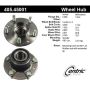 CENTRIC PARTS 405.45001 Centric Premium Hub and Bearing Assembly