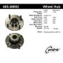 CENTRIC PARTS 405.48002 Centric Premium Hub and Bearing Assembly