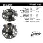 CENTRIC PARTS 405.63001 Centric Premium Hub and Bearing Assembly