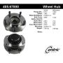 CENTRIC PARTS 405.67000 Centric Premium Hub and Bearing Assembly