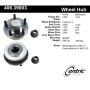 CENTRIC PARTS 406.39003 Centric Premium Hub and Bearing Assembly