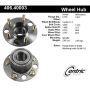 CENTRIC PARTS 406.40003 Centric Premium Hub and Bearing Assembly