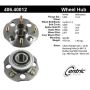 CENTRIC PARTS 406.40012 Centric Premium Hub and Bearing Assembly; With ABS