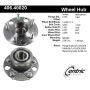 CENTRIC PARTS 406.40020 Centric Premium Hub and Bearing Assembly