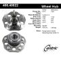 CENTRIC PARTS 406.40022 Centric Premium Hub and Bearing Assembly