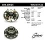 CENTRIC PARTS 406.40025 Centric Premium Hub and Bearing Assembly; With ABS