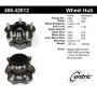 CENTRIC PARTS 406.42012 Centric Premium Hub and Bearing Assembly; With ABS
