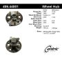 CENTRIC PARTS 406.44001 Centric Premium Hub and Bearing Assembly; With ABS