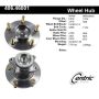 CENTRIC PARTS 406.46001 Centric Premium Hub and Bearing Assembly; With ABS Tone Ring