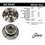 CENTRIC PARTS 406.50002 Centric Premium Hub and Bearing Assembly; With ABS Tone Ring