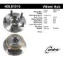 CENTRIC PARTS 406.61010 Centric Premium Hub and Bearing Assembly; With ABS Tone Ring