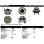 CENTRIC PARTS 406.62008 Centric Premium Hub and Bearing Assembly; With ABS