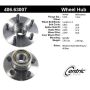 CENTRIC PARTS 406.63007 Centric Premium Hub and Bearing Assembly; With ABS Tone Ring