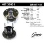 CENTRIC PARTS 407.38001 Centric Premium Hub and Bearing Assembly; With Integral ABS