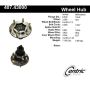CENTRIC PARTS 407.43000 Centric Premium Hub and Bearing Assembly; With Integral ABS
