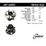 CENTRIC PARTS 407.44003 Centric Premium Hub and Bearing Assembly; With Integral ABS