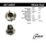 CENTRIC PARTS 407.44007 Centric Premium Hub and Bearing Assembly; With Integral ABS
