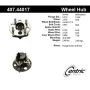 CENTRIC PARTS 407.44017 Centric Premium Hub and Bearing Assembly; With Integral ABS