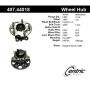 CENTRIC PARTS 407.44018 Centric Premium Hub and Bearing Assembly; With Integral ABS
