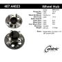 CENTRIC PARTS 407.44023 Centric Premium Hub and Bearing Assembly; With Integral ABS