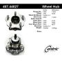 CENTRIC PARTS 407.44027 Centric Premium Hub and Bearing Assembly; With Integral ABS