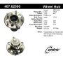 CENTRIC PARTS 407.62000 Centric Premium Hub and Bearing Assembly; With Integral ABS