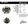 CENTRIC PARTS 407.62011 Centric Premium Hub and Bearing Assembly; With Integral ABS