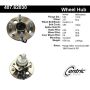 CENTRIC PARTS 407.62030 Centric Premium Hub and Bearing Assembly; With Integral ABS