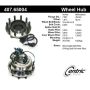 CENTRIC PARTS 407.65004 Centric Premium Hub and Bearing Assembly; With Integral ABS