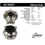 CENTRIC PARTS 407.65007 Centric Premium Hub and Bearing Assembly; With Integral ABS