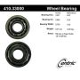 CENTRIC PARTS 410.33000 Centric Premium Wheel Bearing and Race Set
