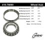 CENTRIC PARTS 410.76000 Centric Premium Wheel Bearing and Race Set