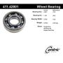 CENTRIC PARTS 411.42001 Centric Premium Axle Shaft Bearing Single Row