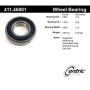 CENTRIC PARTS 411.46001 Centric Premium Axle Shaft Bearing Single Row