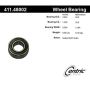 CENTRIC PARTS 411.48002 Centric Premium Axle Shaft Bearing Single Row