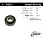 CENTRIC PARTS 411.66003 Centric Premium Axle Shaft Bearing Single Row