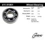 CENTRIC PARTS 411.91001 Centric Premium Axle Shaft Bearing Single Row