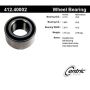 CENTRIC PARTS 412.40002E C-Tek Standard Double Row Wheel Bearing