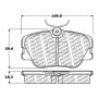 CENTRIC PARTS 500.04230 PQ PRO Disc Brake Pads with Hardware
