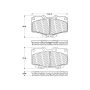 CENTRIC PARTS 500.06110 PQ PRO Disc Brake Pads with Hardware