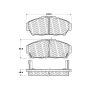 CENTRIC PARTS 500.06170 PQ PRO Disc Brake Pads with Hardware