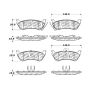 CENTRIC PARTS 500.08750 PQ PRO Disc Brake Pads with Hardware