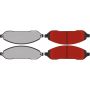 CENTRIC PARTS 500.10220 PQ PRO Disc Brake Pads with Hardware