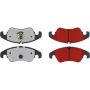 CENTRIC PARTS 500.13221 PQ PRO Disc Brake Pads with Hardware