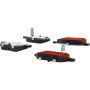 CENTRIC PARTS 500.13540 PQ PRO Disc Brake Pads with Hardware