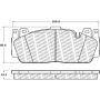 CENTRIC PARTS 500.16480 PQ PRO Disc Brake Pads with Hardware