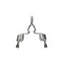 CORSA Performance 14328GNM Corsa 15-17 Ford Mustang GT Coupe 5.0L 3in Xtreme Cat-Back Exhaust Dual Rear Exit w/ Gun Metal Tips