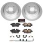 PowerStop CRK6281 Genuine Geomet Coated Rotor and Carbon-Fiber Ceramic Brake Pad Kit