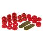 Prothane 97 Jeep TJ Body Mount Kit - Red